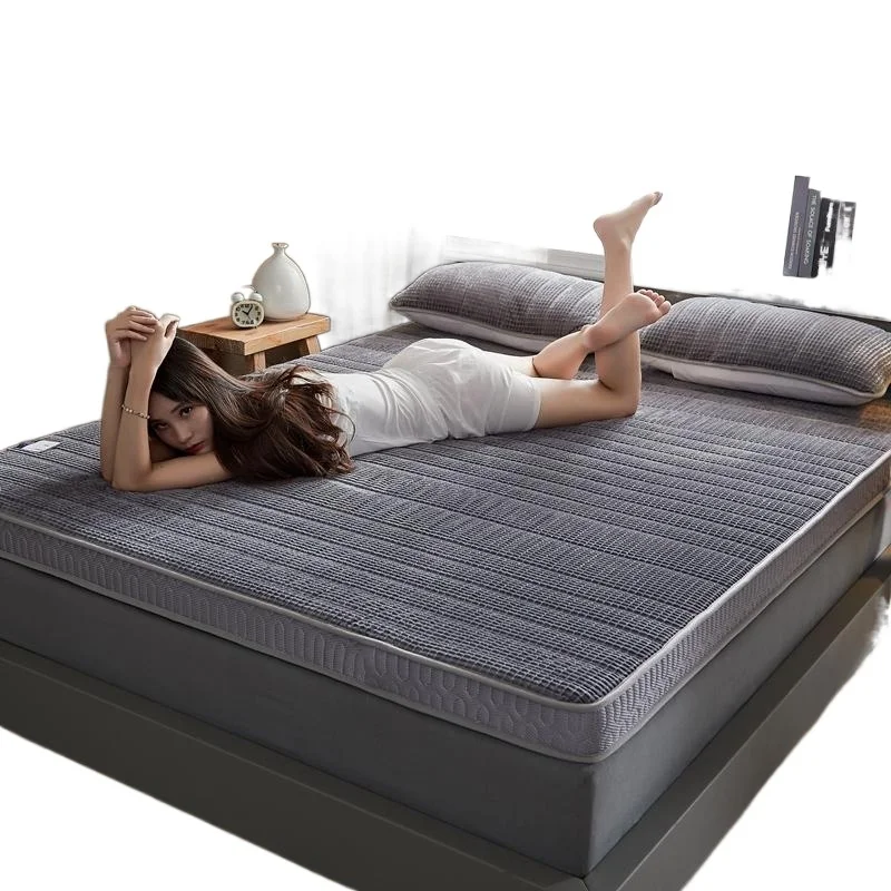 

Thickened latex mattress soft cushion household double bed winter warm tatami student dormitory single bed sleeping pad