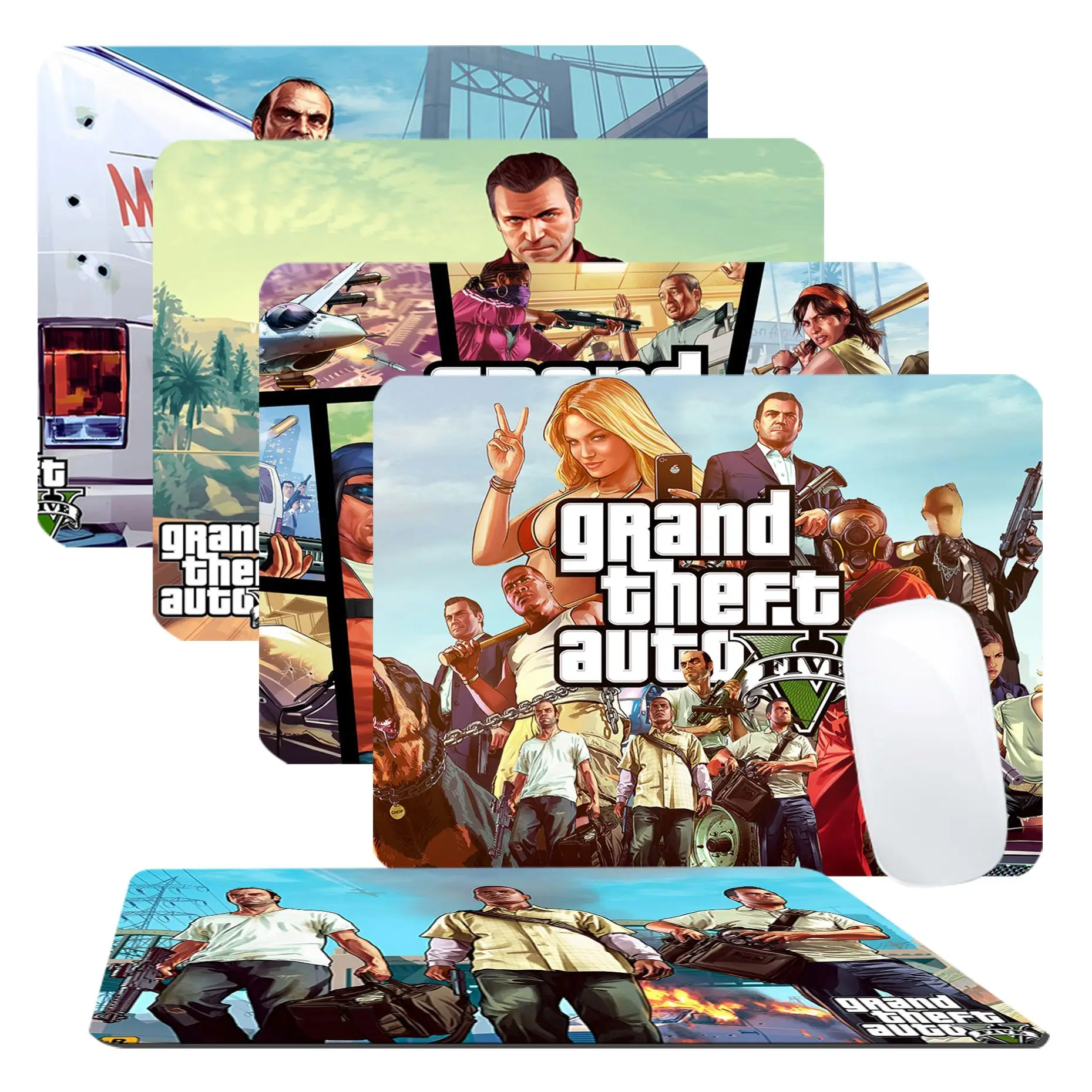 

Grand Theft Auto Game Mousepad INS Tide Small Speed Version Game Computer Keyboard Office Table Mat Cheapest Cup Mats Deskpad
