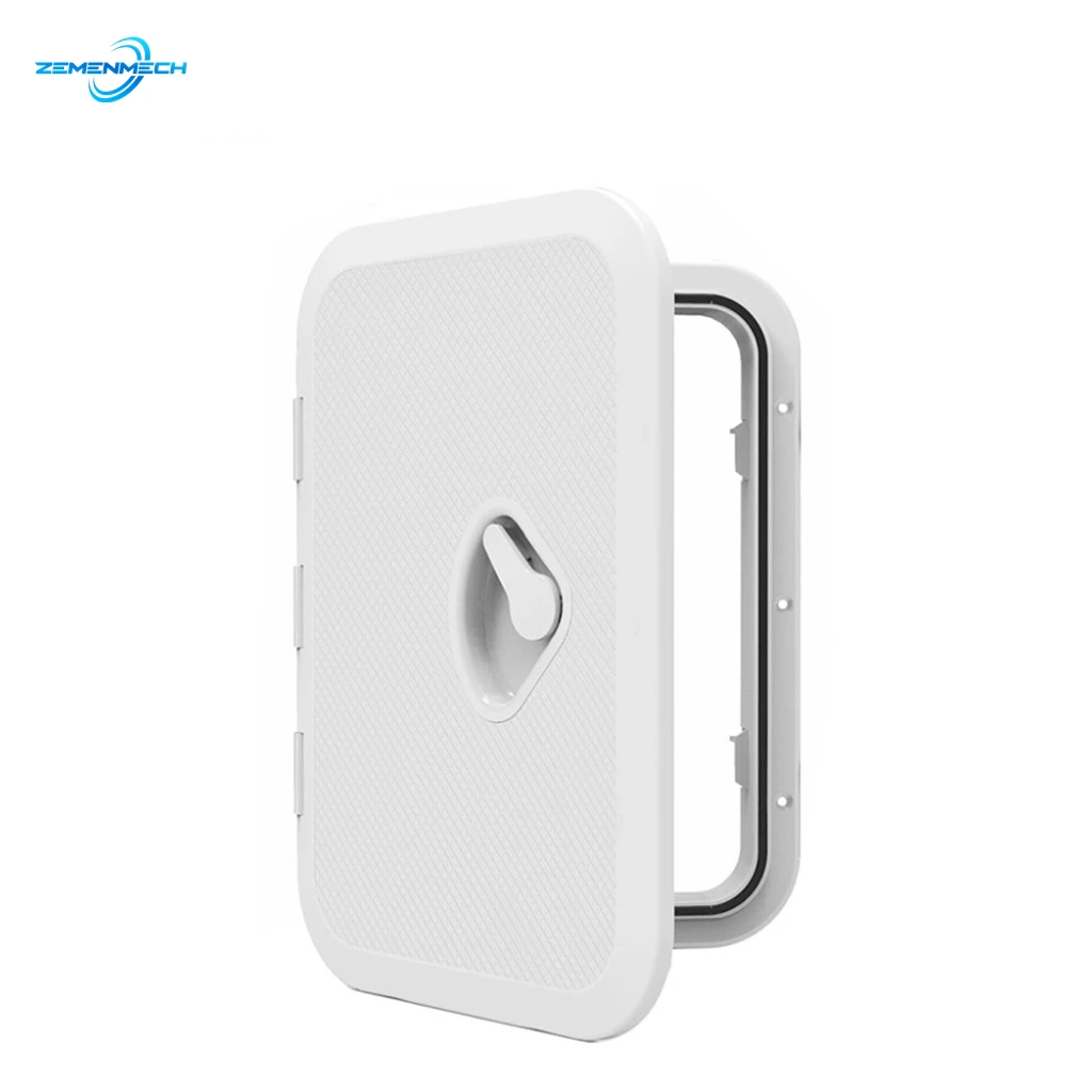 

ABS Plastic Anti Aging Ultraviolet White Deck Marine Hatch 270*375mm Deck Access Hatch Boat Hatches Inspection Yacht Cover RV