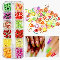 1 box manicure ornament exquisite eye catching exquisite shape birthday gift nail ornament fruit nail charms