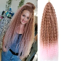 brazilian braids curly crotchet hair synthetic soft long water wave crochet hair for butterfly locs