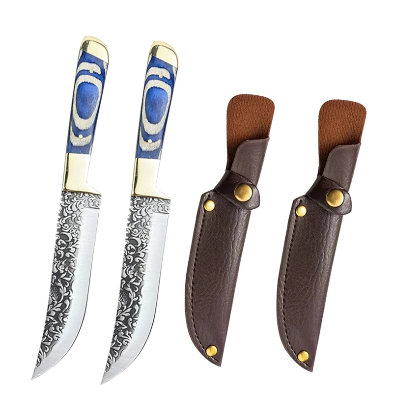 

Кованый нож для мяса Монголия 5Cr15Mov