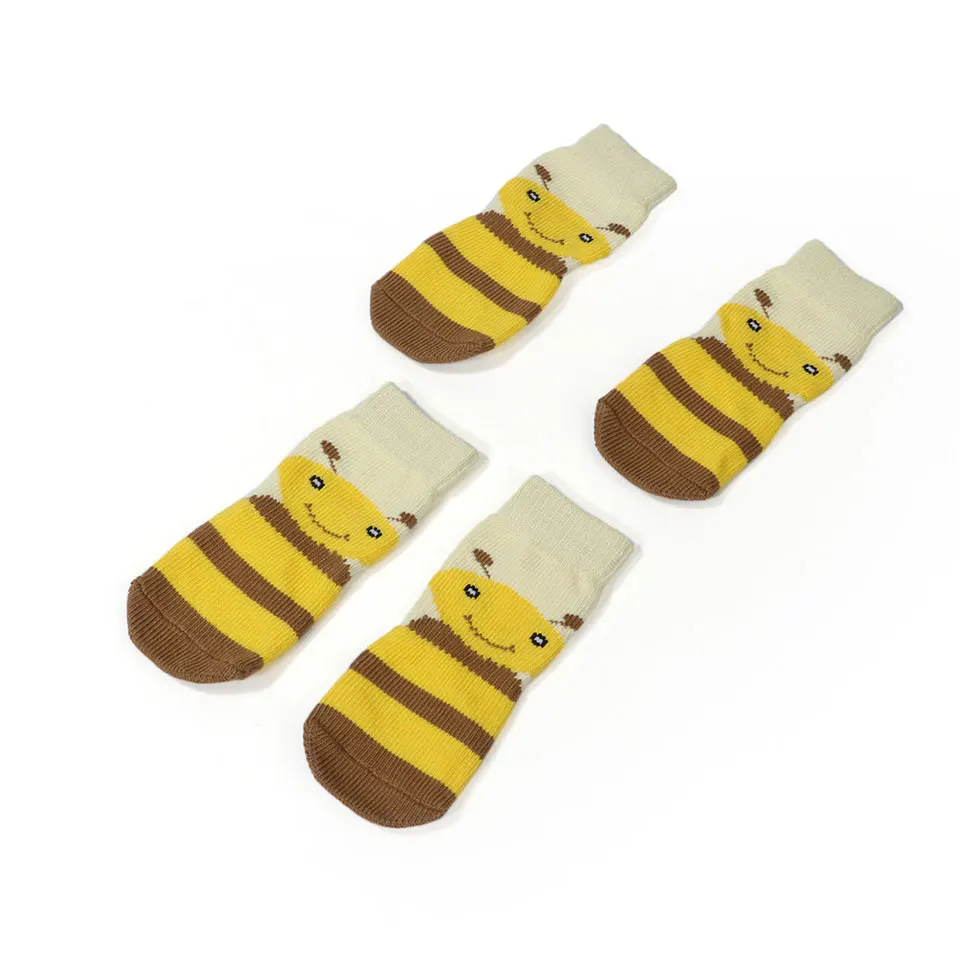 

Winter Anti-Slip Pet Socks Warm Printed Cartoon Cute Pet Dog Socks Pet Paw Protector for Small Medium Large Dogs Pet Supplies