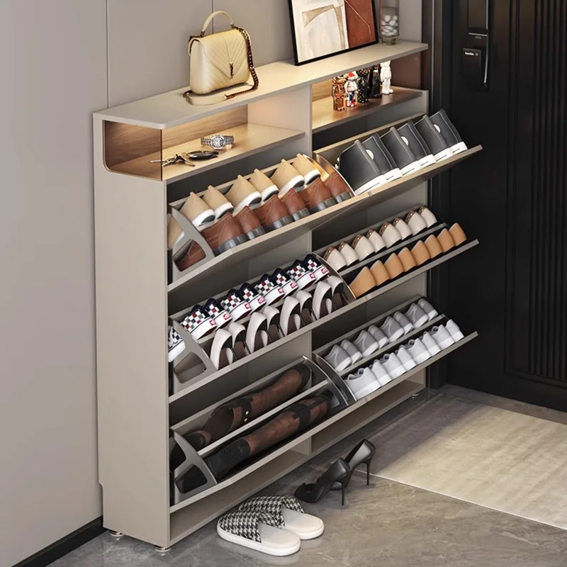 Вертикальная портативная полка для обуви экономия места современный шкаф