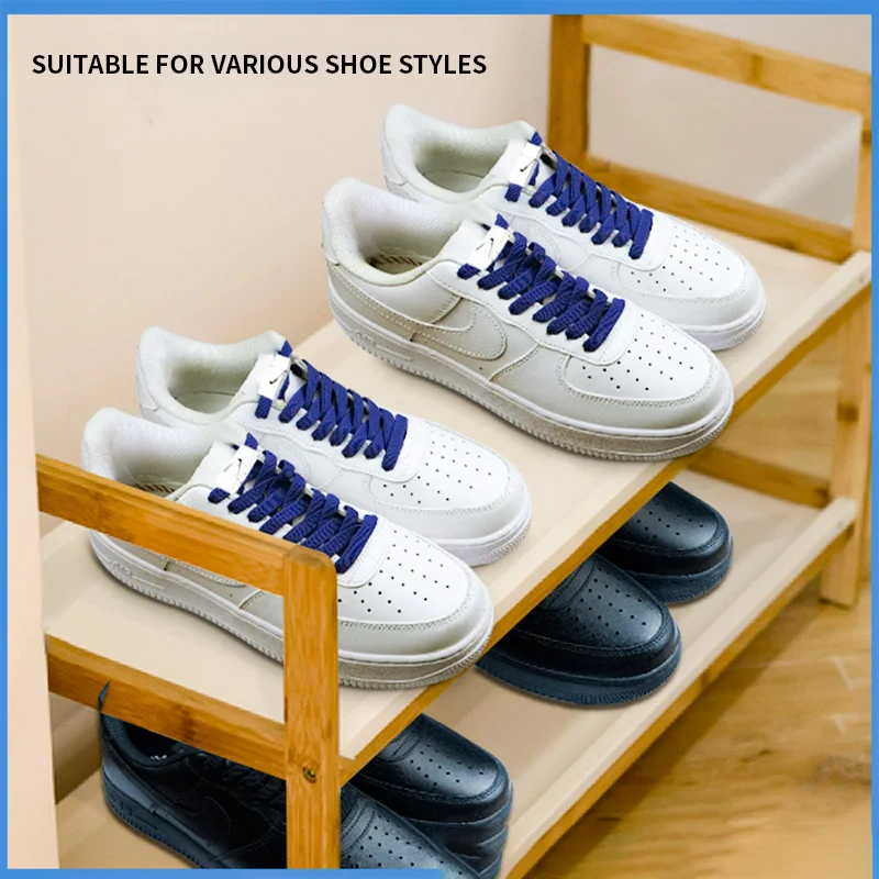 Elastic Laces Sports Colorful Press Lock Shoelaces without ties 8MM Flats No Tie Shoe laces Kids Adult Shoelace Shoes Accessorie