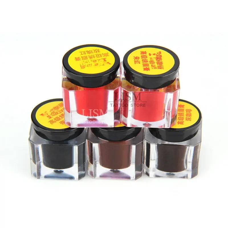 

Microblading Tattoo Ink Permanent Makeup Pigments Kit Eyebrow Lip Tattoo Practice Color Paste Embroidery Pigment Microshading