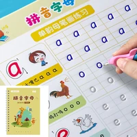new reusable children 3d magic copybook alphabetic character handwriting textbook learning character book writing for kid gifts