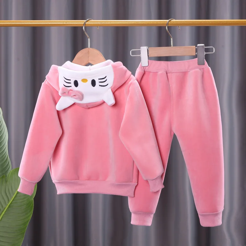 Большой Плюшевый Детский Пижамный Комплект Унисекс Хлопковый С Капюшоном И