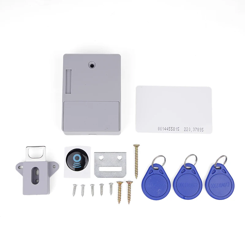 Intelligent Electronic Locks Invisible Sensor Cabinet Lock Digital Smart Door Lock EMID IC Card For Drawer Wardrobe Hardware