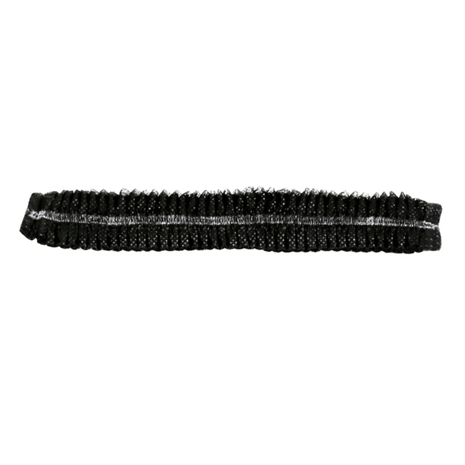 

100pcs Disposable Bouffant Clip Caps Durable Non-woven Elastic Black Head Cover Nets for Food Service Nurses & Tattoo