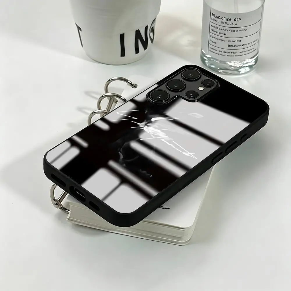 Фото Элитный чехол для телефона Yohji Yamamoto для Samsung S26 S25 S24 S23 S22 S21 S20 Plus Ultra Note20, стеклянный магнитный чехол №3