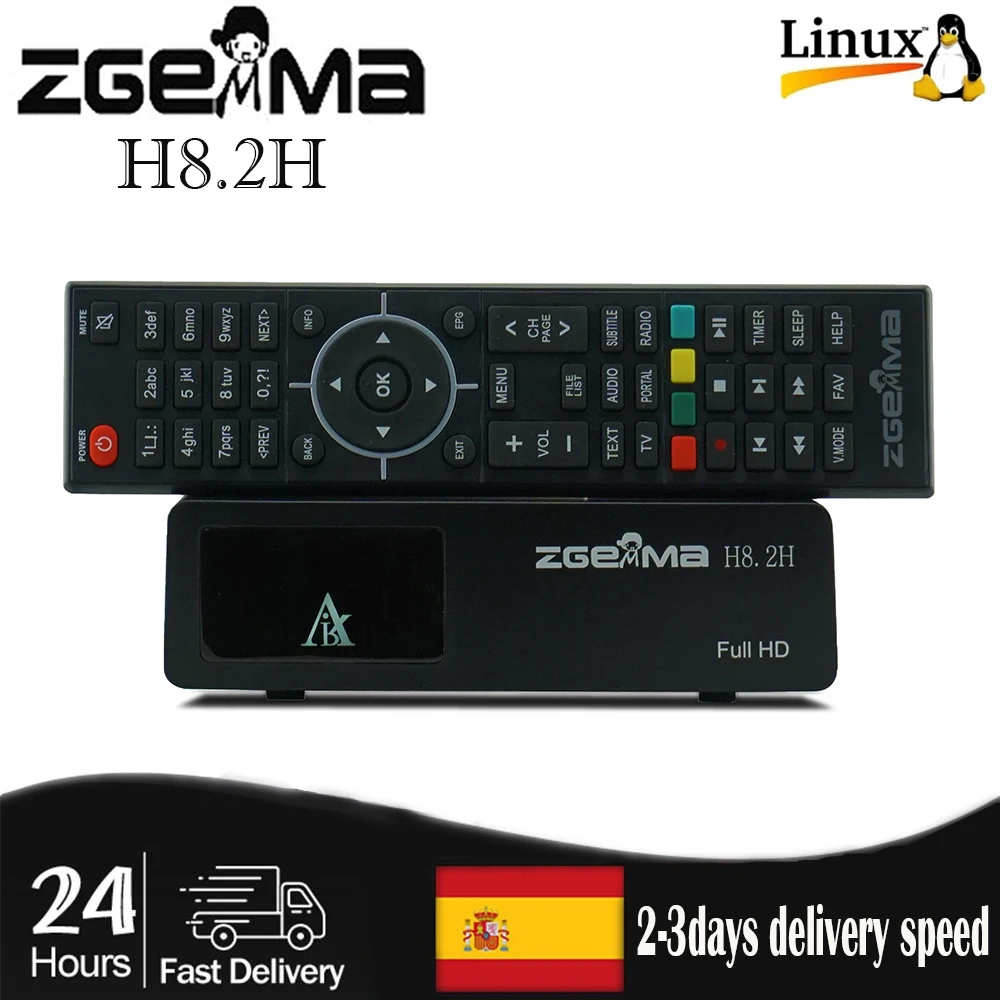 

Newest ZGEMMA H8.2H Enigma2 Linux IP TV BOX 1080P HD Satellite Receiver DVB-S2X+DVB-T2/C H2.65 Digital Decoder Sat TV Receptor