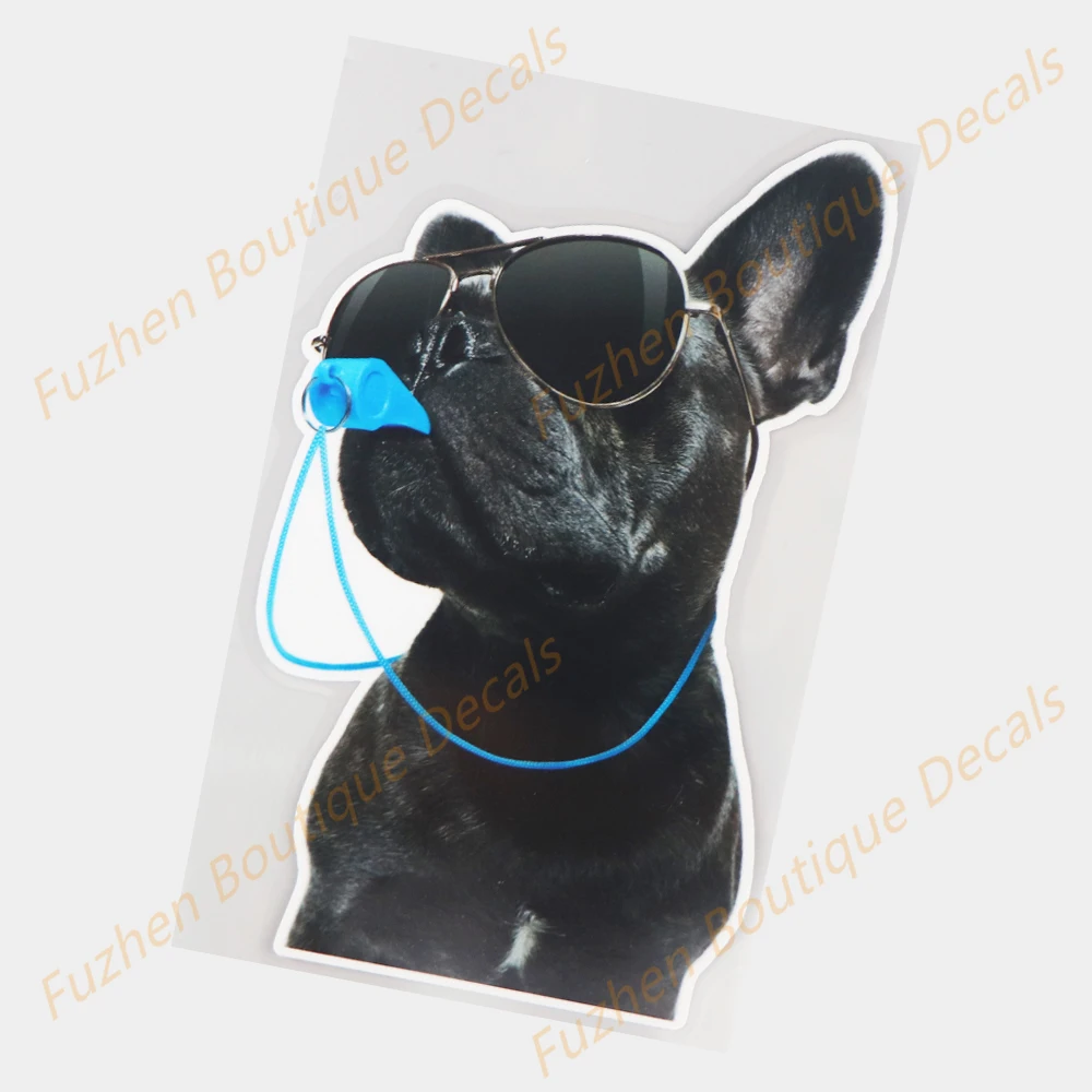 

Fuzhen Boutique Decals Exterior Accessories Personality Dog Wearing Sunglasses Whistling Window Glass Decoration Stickers Car