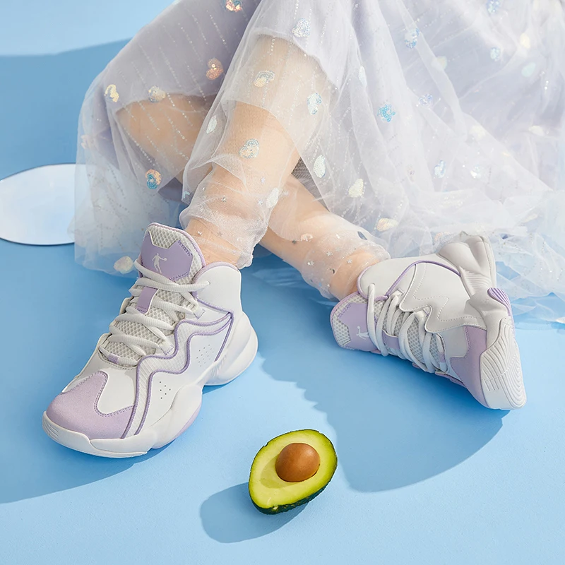 QIAODAN ZHIZAO Basketball Shoes for Women Fashion Sports Shoes High Quality Gym Training Casual Safety Sneakers XM16212003