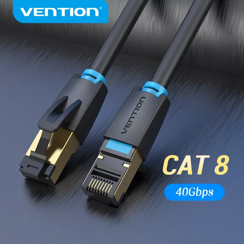 

8639 Ventie Cat8 Ethernet кабель Sttp 40 Гбит/с 2000 МГц Kat 8 RJ45 сетевой адаптер для маршрутизатора модема интернет rj 45