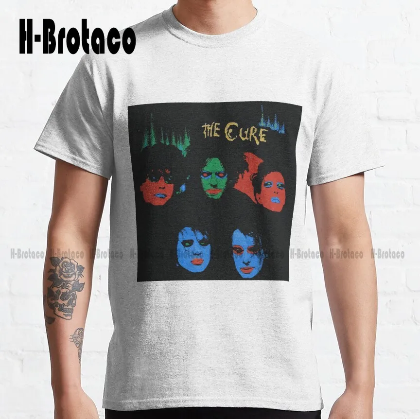 

Классическая футболка The Cure-In-Days, японская рубашка на заказ, Футболки унисекс с цифровой печатью Aldult для подростков, сделайте ваш дизайн