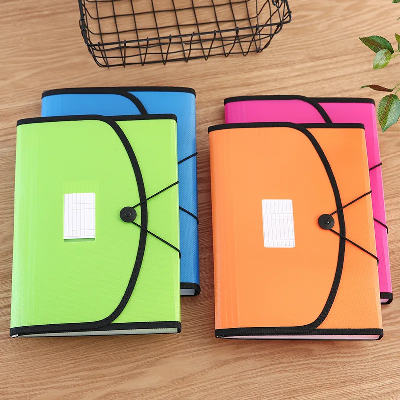 

A4 Multilayer Folder Organ Bag Storage Conference Data Book Folder Large Capacity File Bag Ticket Holder