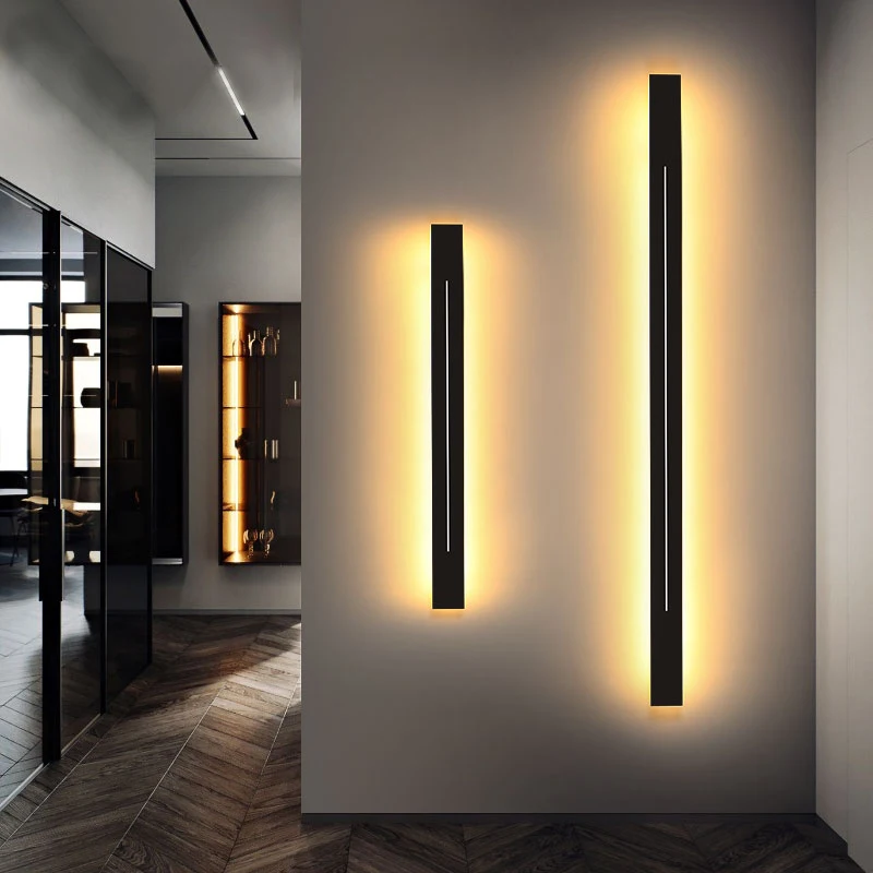 

Nordic Decor Led Wall Lamp Long Strip Wall Indoor For Home Decoration Modern Corridor Bedside 80CM 100CM 120CM Lighting Fixtures