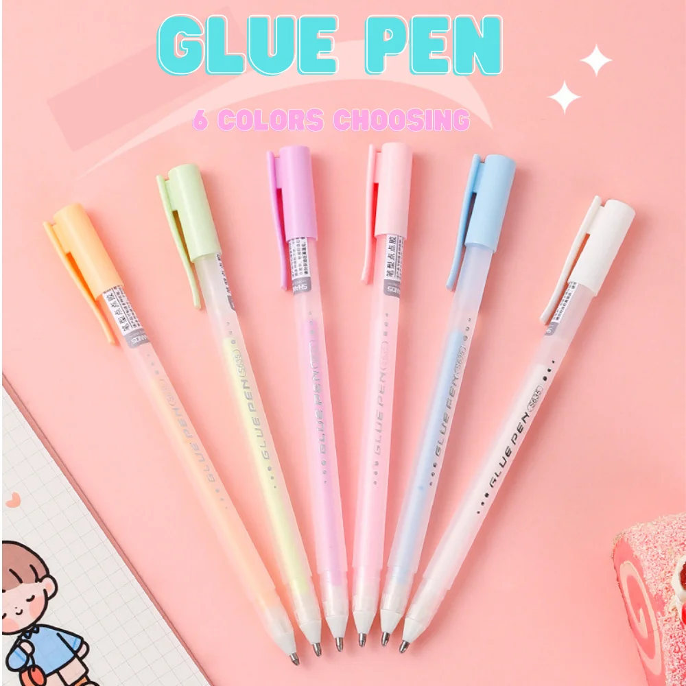 Быстросохнущий клей-ручка Candy Color Glue Pen | AliExpress