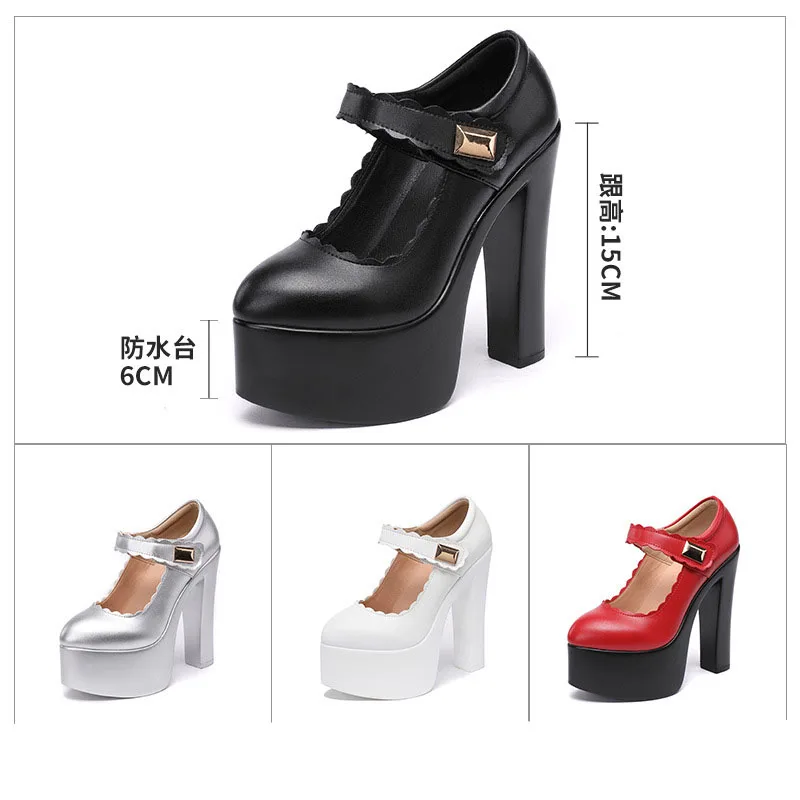 Женские туфли на квадратном каблуке 15 см маленькие размеры 32-43