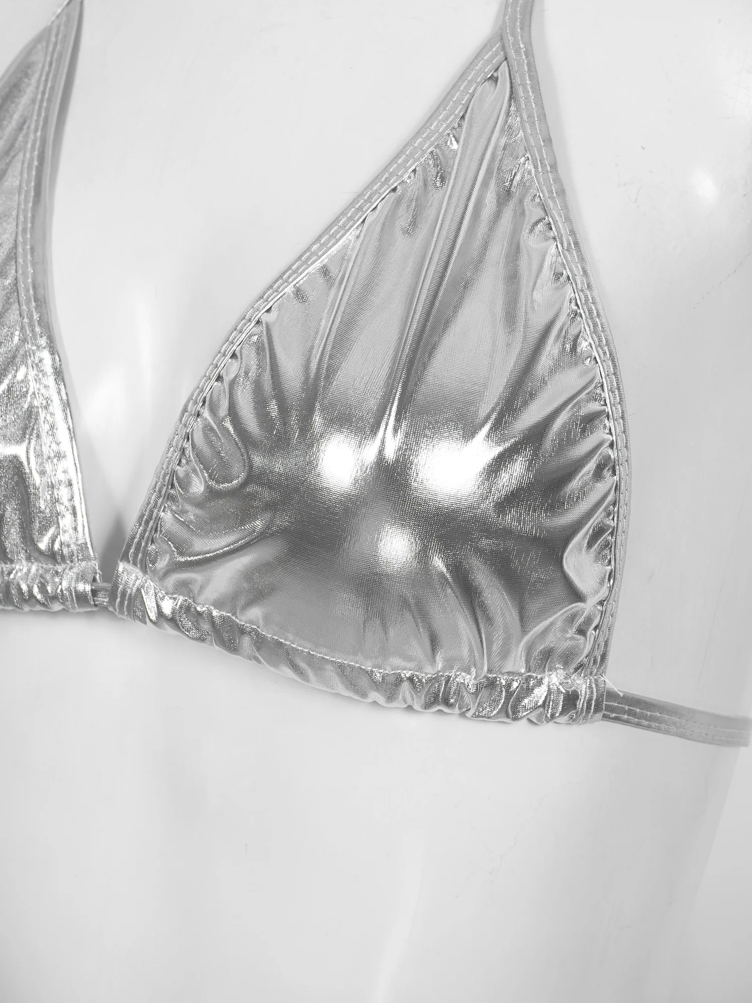 Женский металлический стиль модный комплект купальный костюм для бассейна