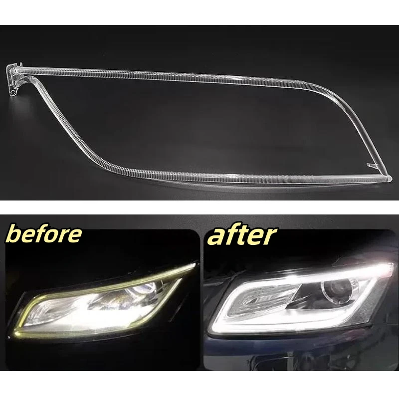 

Для Audi Q5 2013 2014 2015 2016 2017 DRL фары направляющая пластина дневных ходовых огней трубка бар ангельские глазки автомобильные аксессуары