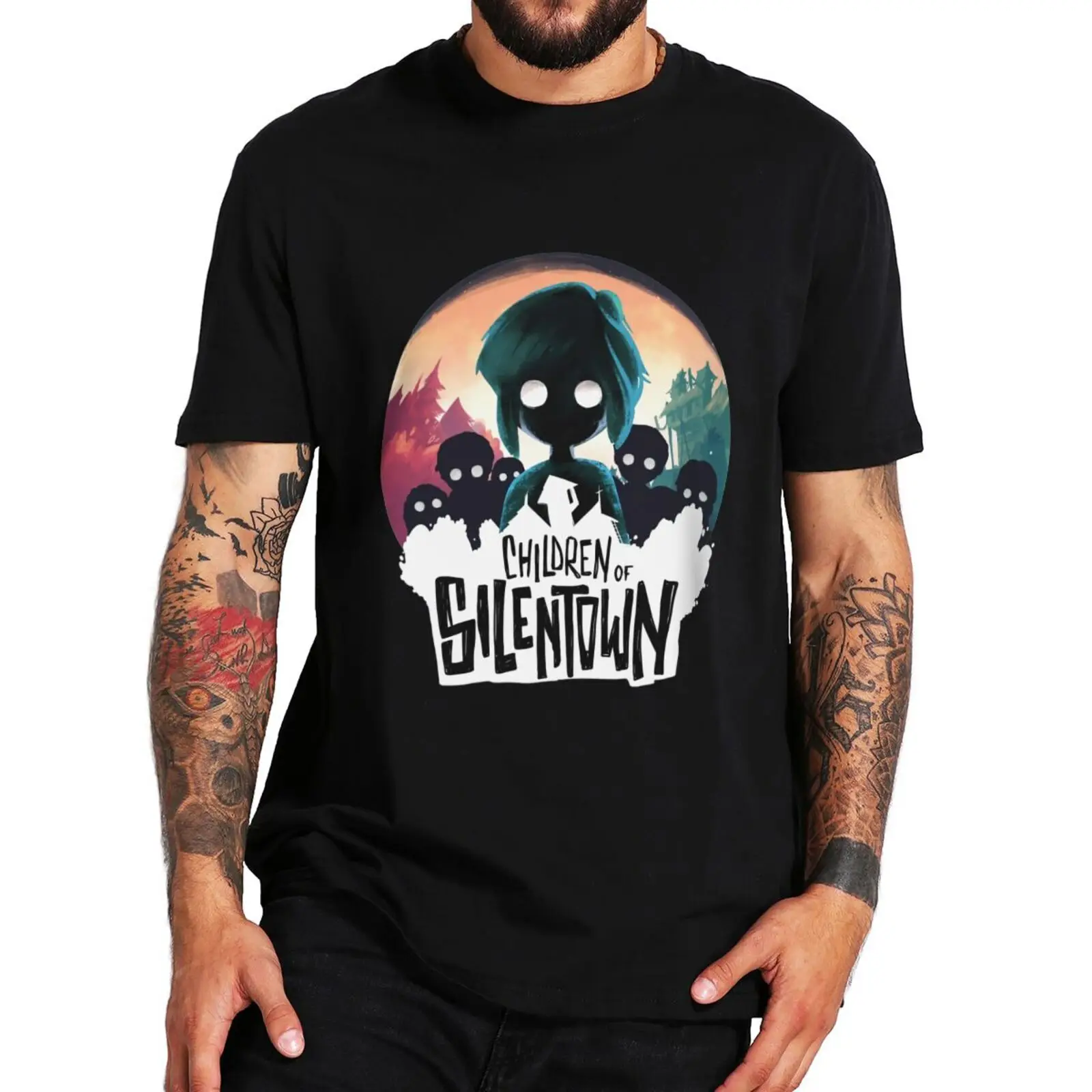 

Children Of Silentown T Shirt Dark Adventure Game Fans Short Sleeve Casual O-neck 100% Cotton Unisex EU Size Soft T-shirts