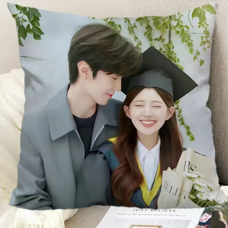 Zhao Lusi Chen Zheyuan HD Двусторонняя Наволочка С Принтом ТВ-драмы Hidden Love Duanshu Декоративная