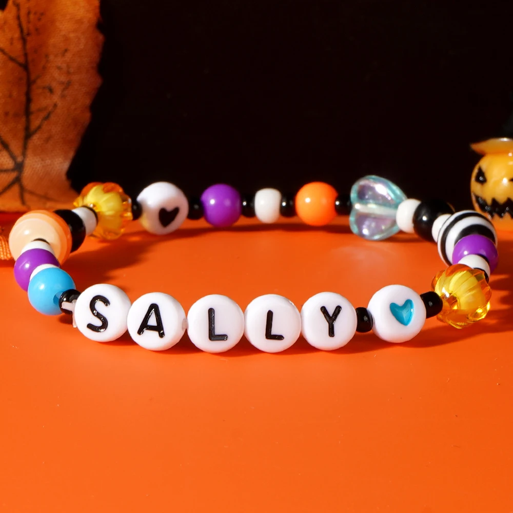 1 Шт. Браслет-подвеска В Богемном Стиле С Черепом И Полосатыми Бусинами Рисовые