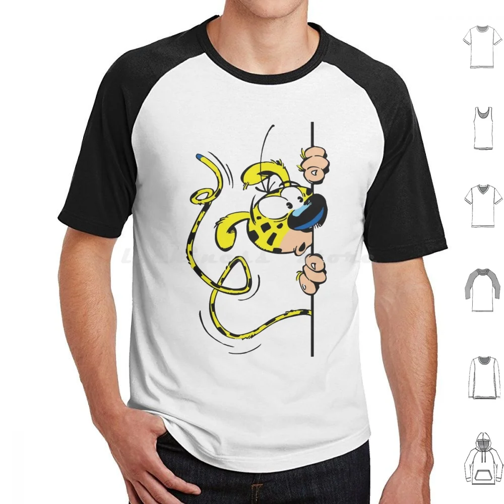 Фото Футболка Huba Marsupilami для мужчин, женщин, мужчин, детей, 6Xl, Спиро, приключения, Андре, животные, удивительные младенцы, ребенок, батем, Бельгия, кн... №1