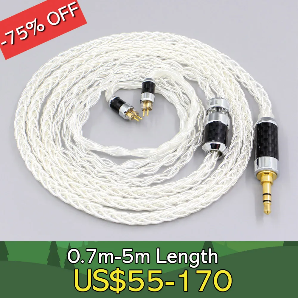 Cable de auriculares XLR 99.99% de plata pura, 3,5mm, 2,5mm, 4,4mm, para Pin L BA, W4r, UM3X, UM3RC, JH13, JH16, LN006349