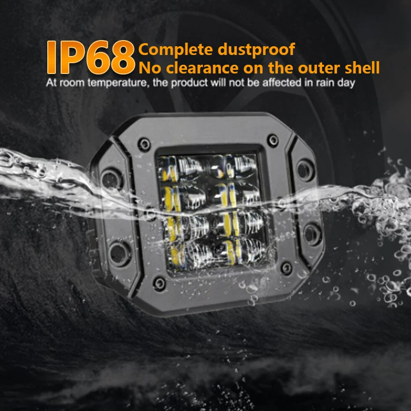 5-дюймовый Точечный Луч 40 Вт Зеркальная Панель Для Jeep Wrangler Грузовика Внедорожника