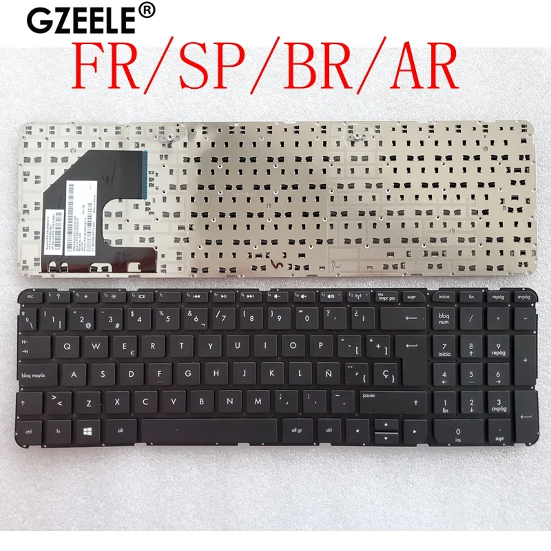 

FR/SP/BR/AR Keyboard for HP Pavilion Sleekbook 15-B183 15-B 15-b000 15-b100 15T-B 15t-b100 15t-b000 15Z-B 15-B058SR