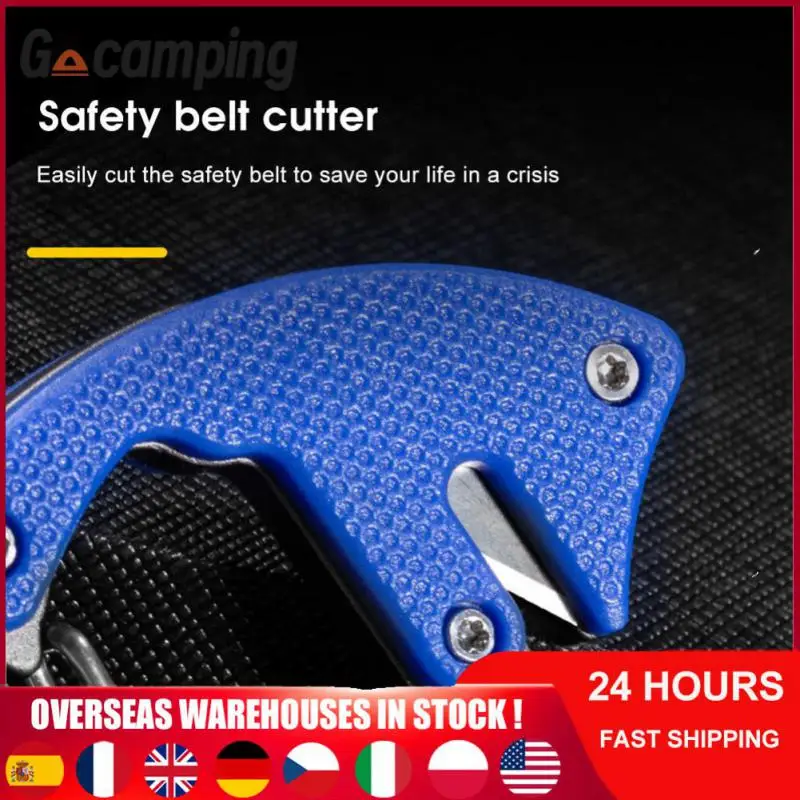 

Built-in Bracket Emergency Light Strong Magnetic Back 500mah Battery Work Light Multi-function Seat Belt Cutter Keychain Light