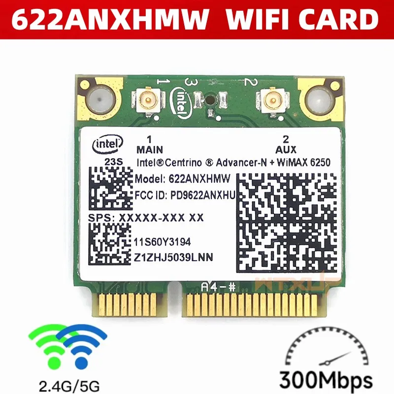 Wireless Network Card 622ANXHMW 6250AN 300Mbps WiFi Adapter for Lenovo/Thinkpad T420 T430 X200 Intel Advanced-N 6250 FRU 60Y3195 - купить по