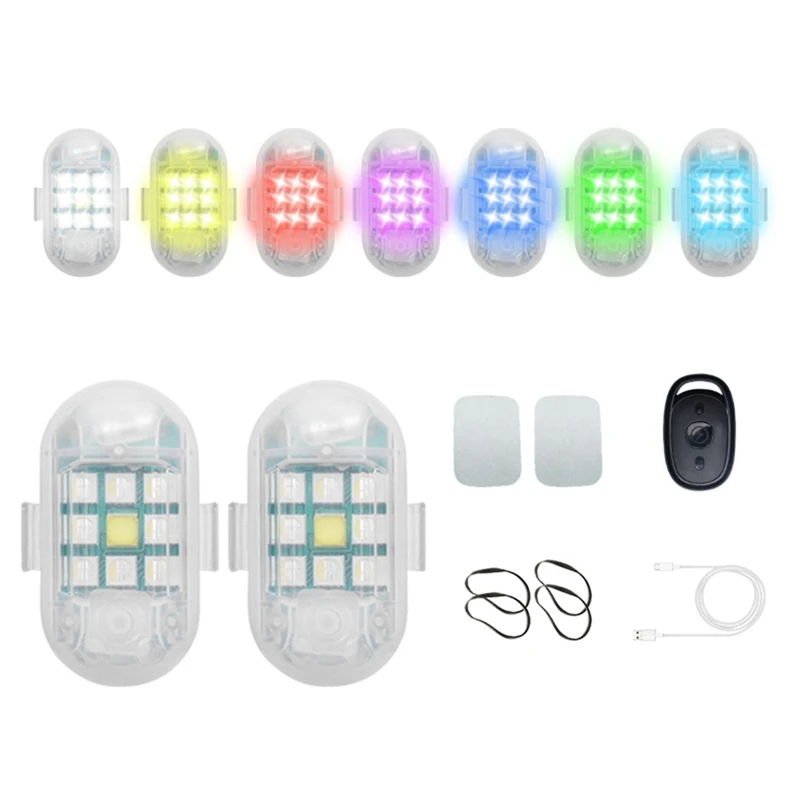 

Беспроводной индикатор удаленного столкновения для мотоцикла, автомобиля, велосипеда, скутера, 2 шт.