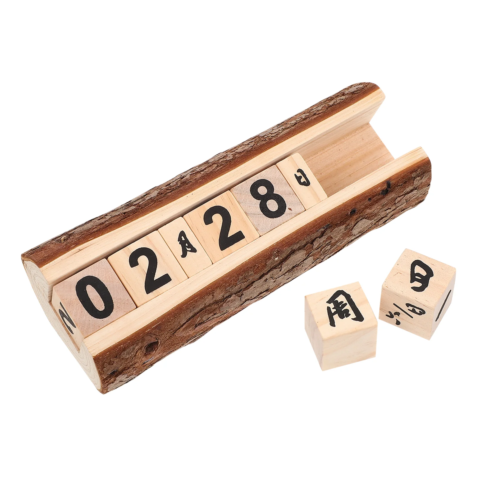 

Simple Wooden Desktop Calendar Creative Vintage Calendar Decor Home Calendar