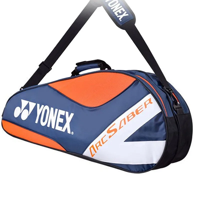 

YONEX 6 Ракеток, сумка для бадминтона с обувью, мужской t-волан, спортивная сумка для ракеток для мужчин, женщин, мужчин, многофункциональная