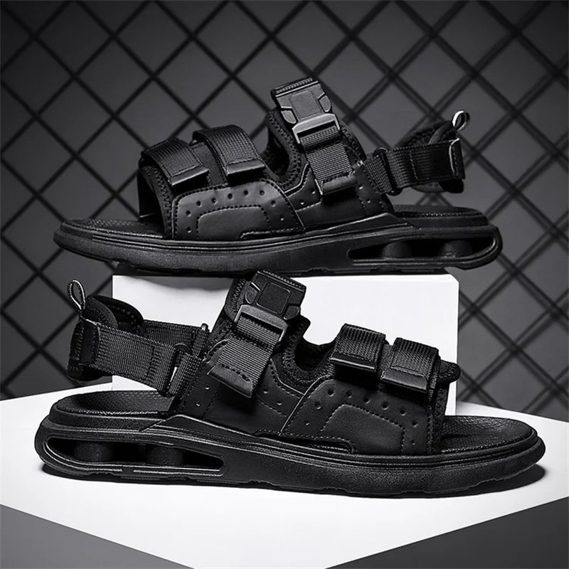 

Men Shoes 2022 Summer New Mens Sandals Velcro Closure Shoes Summer Casual Shoes Beach Shoes Mens Platform Shoes sandalias hombre