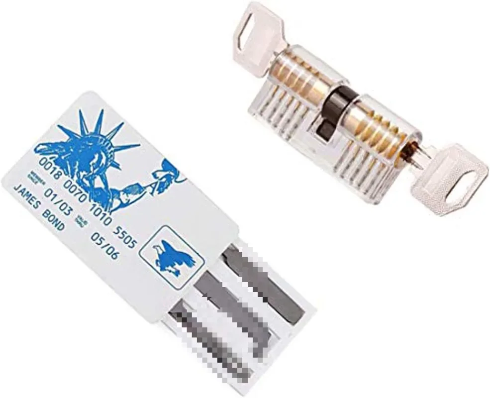 5 шт. карта отмычки набор отмычек с тренировочным замком для начинающих