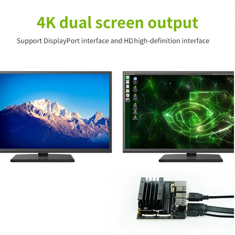

1 Set For Jetson Nano 4GB Development Board+Module+Headlink+Case+32G U Disk+64G SD Card+Card Reader+Power Adapter Kit (EU Plug)