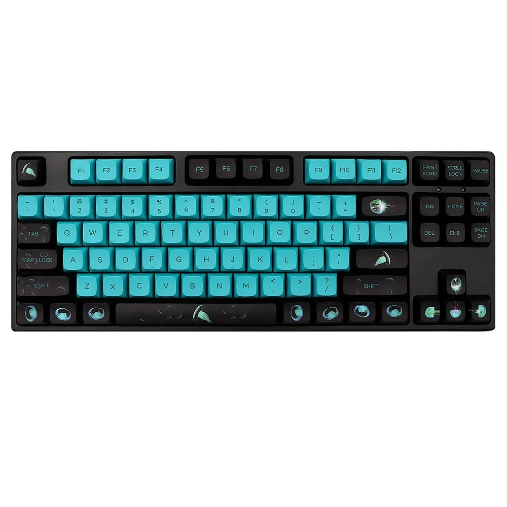 

141 клавиш PBT Keycap DYE-SUB XDA, персонализированная клавиатура с подсветкой Медузы для gk61 64 NJ68 SP84 rx980, механическая клавиатура