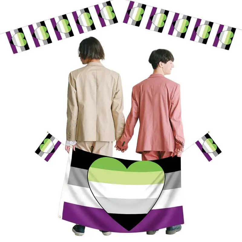 

Lesbian Flag Pride Progress Flag Romantic Orientation Rainbow Flag Anti-UV INFP Spirit Pride Outdoor For Camping Patio Yard