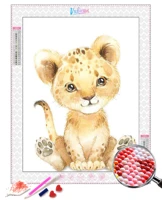 5d diy cartoon animal kid diamond painting kit cute zebra giraffe lion elephant diamond embroidery decoration gift
