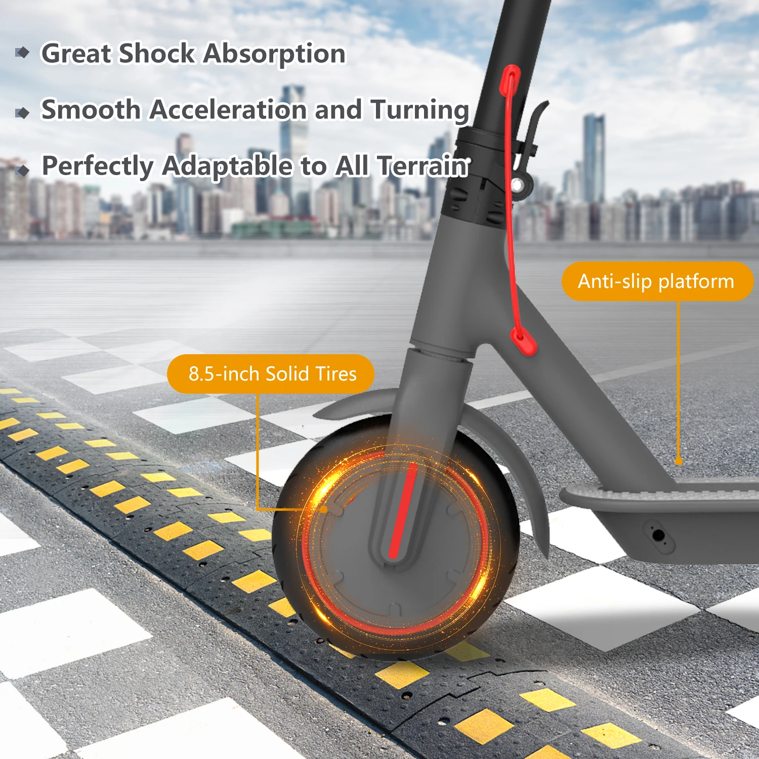 Электрический скутер H7 350 Вт складной для взрослых аккумулятор 36 в 8 5 Ач скорость