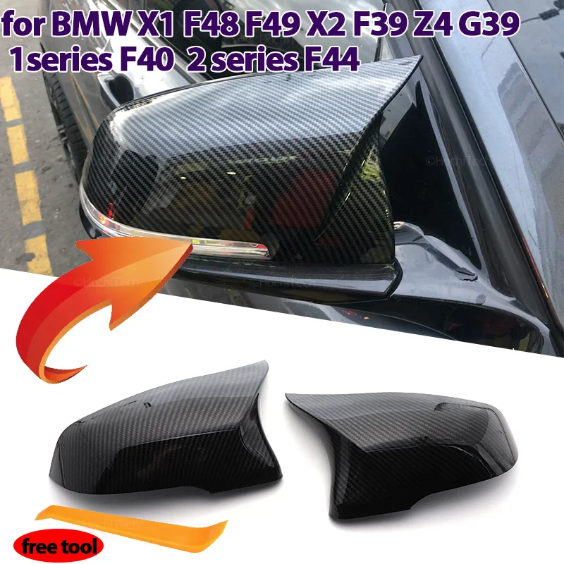 

1 pair Rear View Side Case Trim M Style Car Rearview Mirror Caps for BMW X1 F48 X2 F39 F40 F53 F44 Z4 G39 Toyota Supra Side