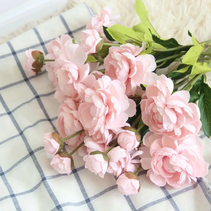 

Artificial Flower Peony Flower Branch Home Wedding Flower Party Decoration DIY Flower Wall Photography Props Bride Bouquet