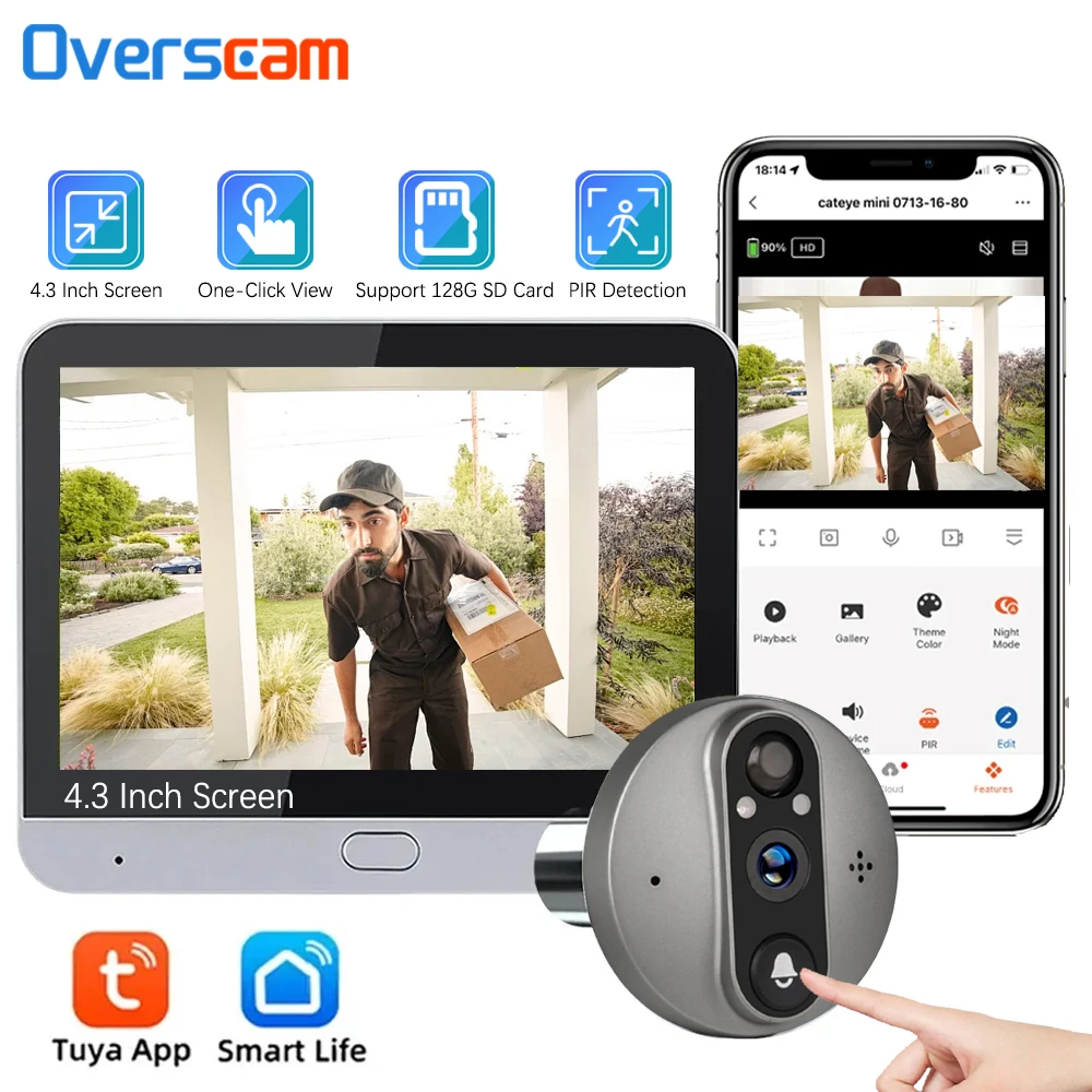 

Overscam Tuya Smart 5MP купольная камера для дома