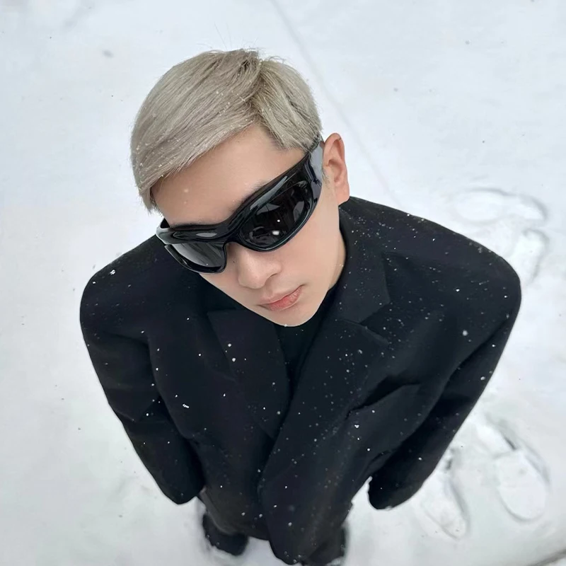 Мужские солнцезащитные очки NIGO с черной оправой