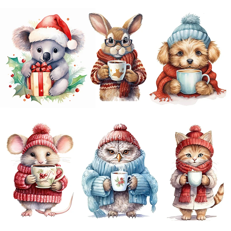 C218 # зимний кошка щенок мышь наклейки для ванной комнаты туалета гостиной